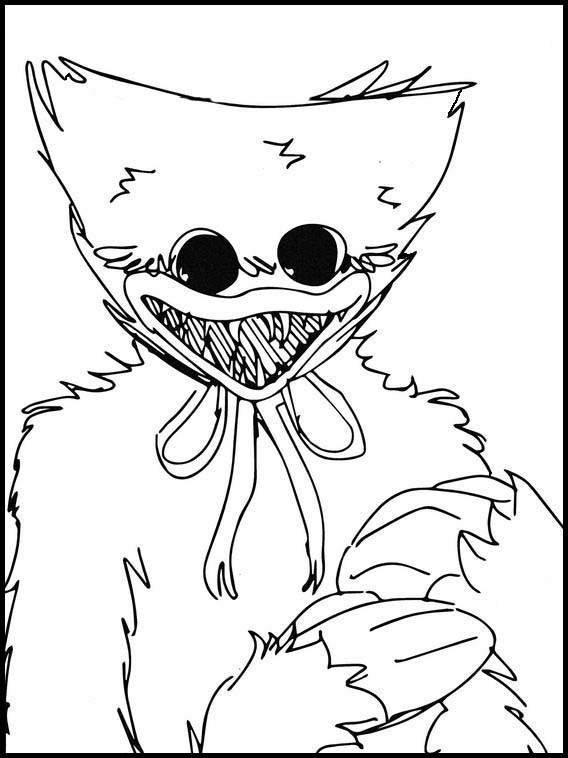 90+ Huggy Wuggy Coloring Pages 65