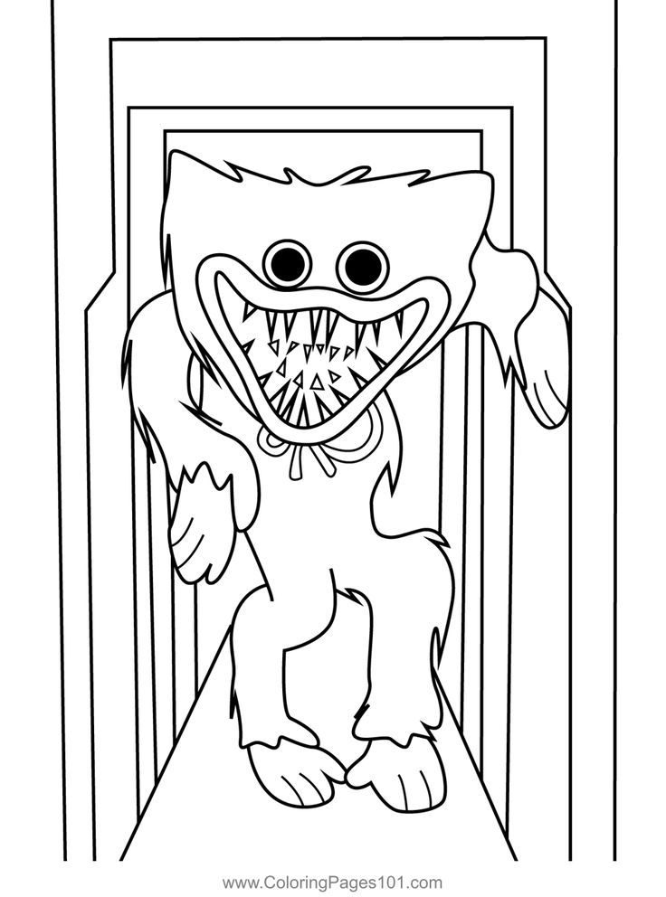 90+ Huggy Wuggy Coloring Pages 72