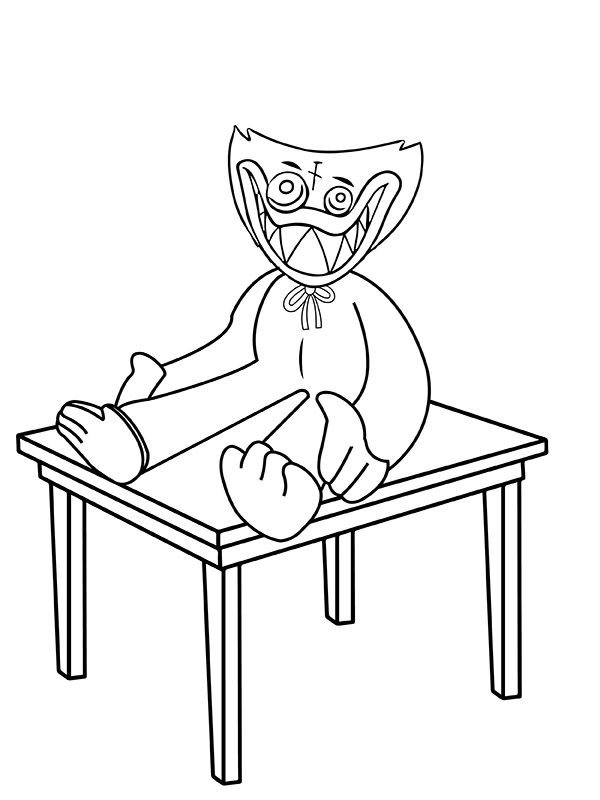 90+ Huggy Wuggy Coloring Pages 78