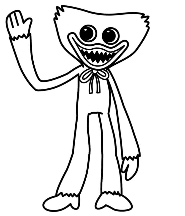 90+ Huggy Wuggy Coloring Pages 89