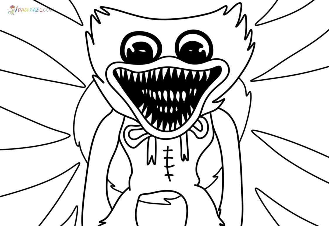 90+ Huggy Wuggy Coloring Pages 94