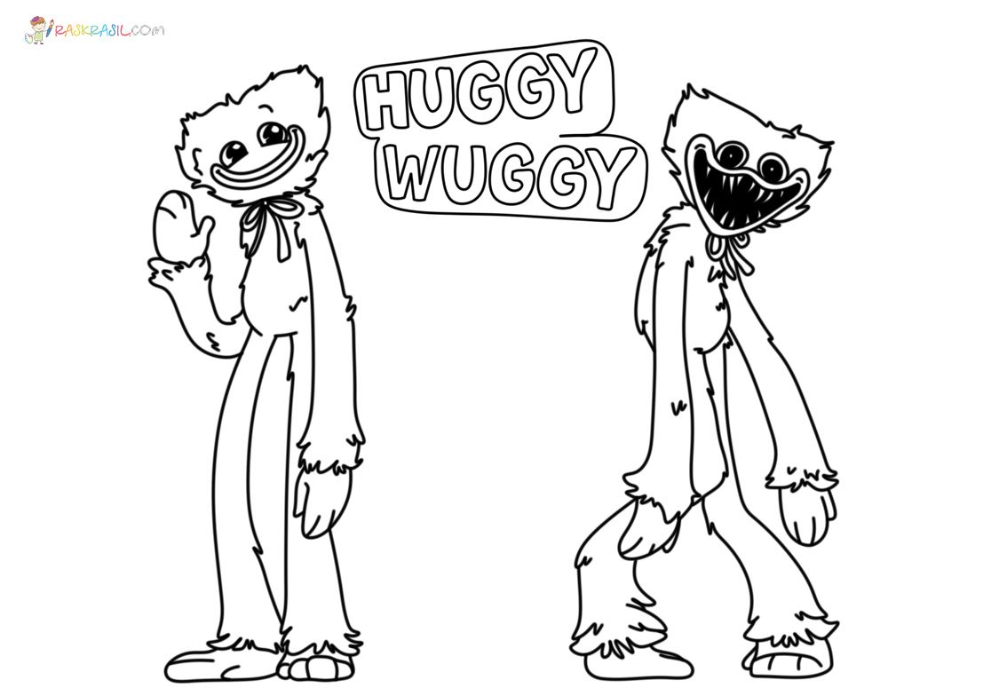 90+ Huggy Wuggy Coloring Pages 95