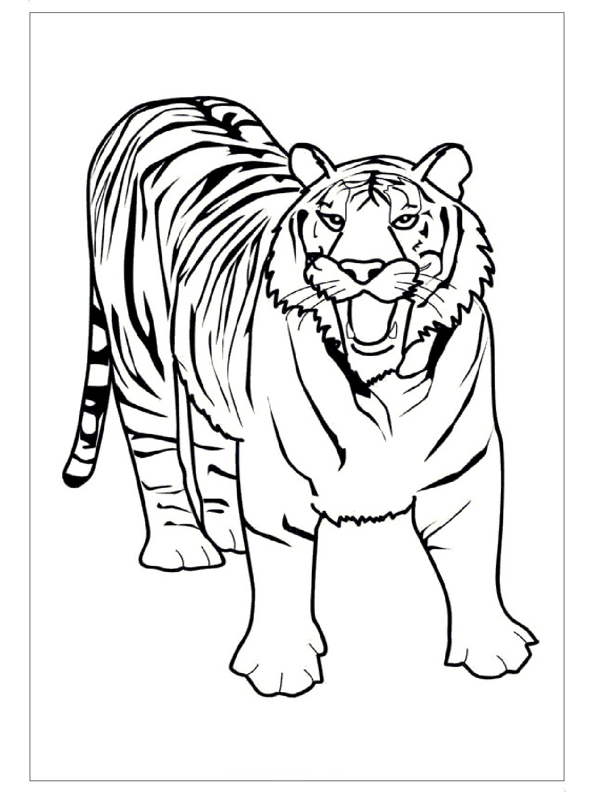 90+ Tiger Coloring Page Designs: Roaring Coloring Adventures 14