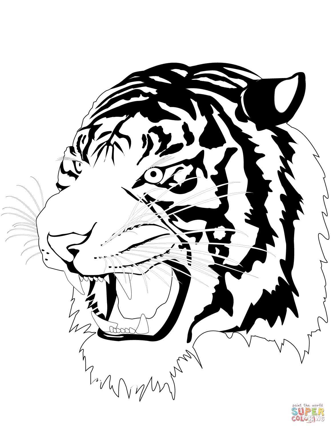 90+ Tiger Coloring Page Designs: Roaring Coloring Adventures 17