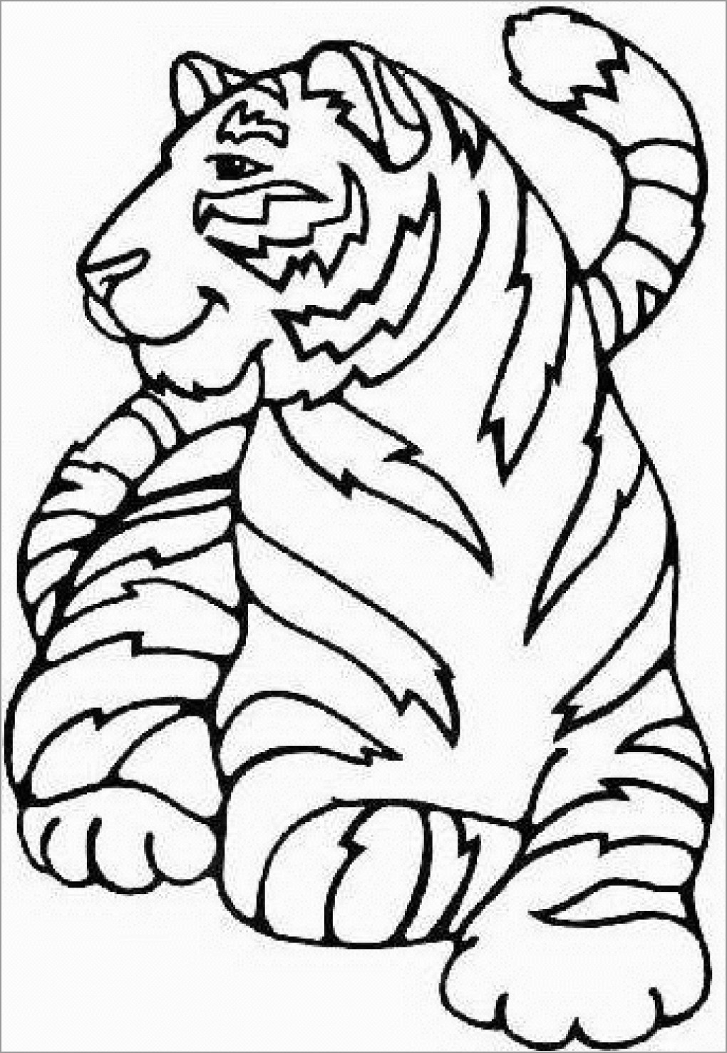 90+ Tiger Coloring Page Designs: Roaring Coloring Adventures 23