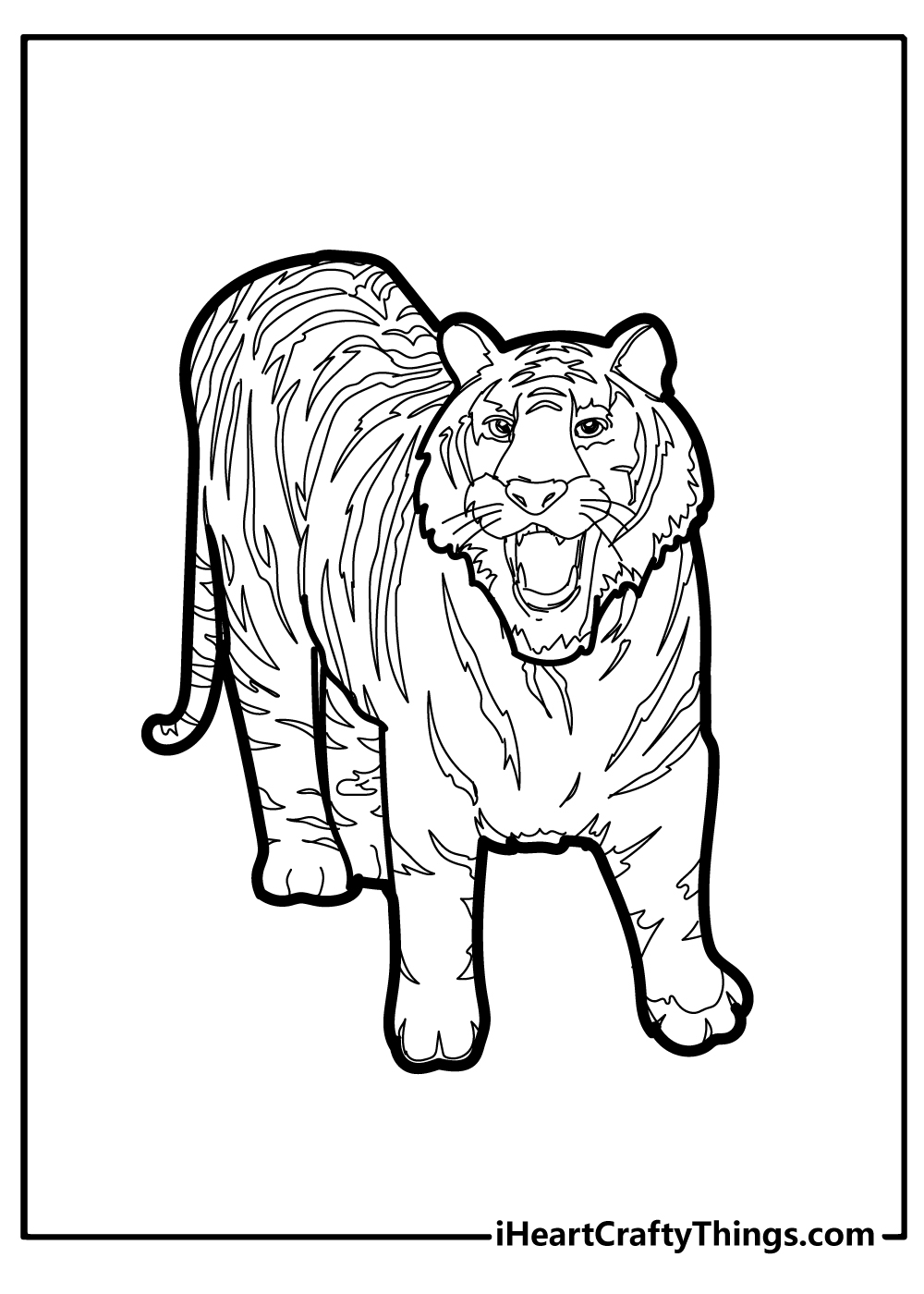 90+ Tiger Coloring Page Designs: Roaring Coloring Adventures 25