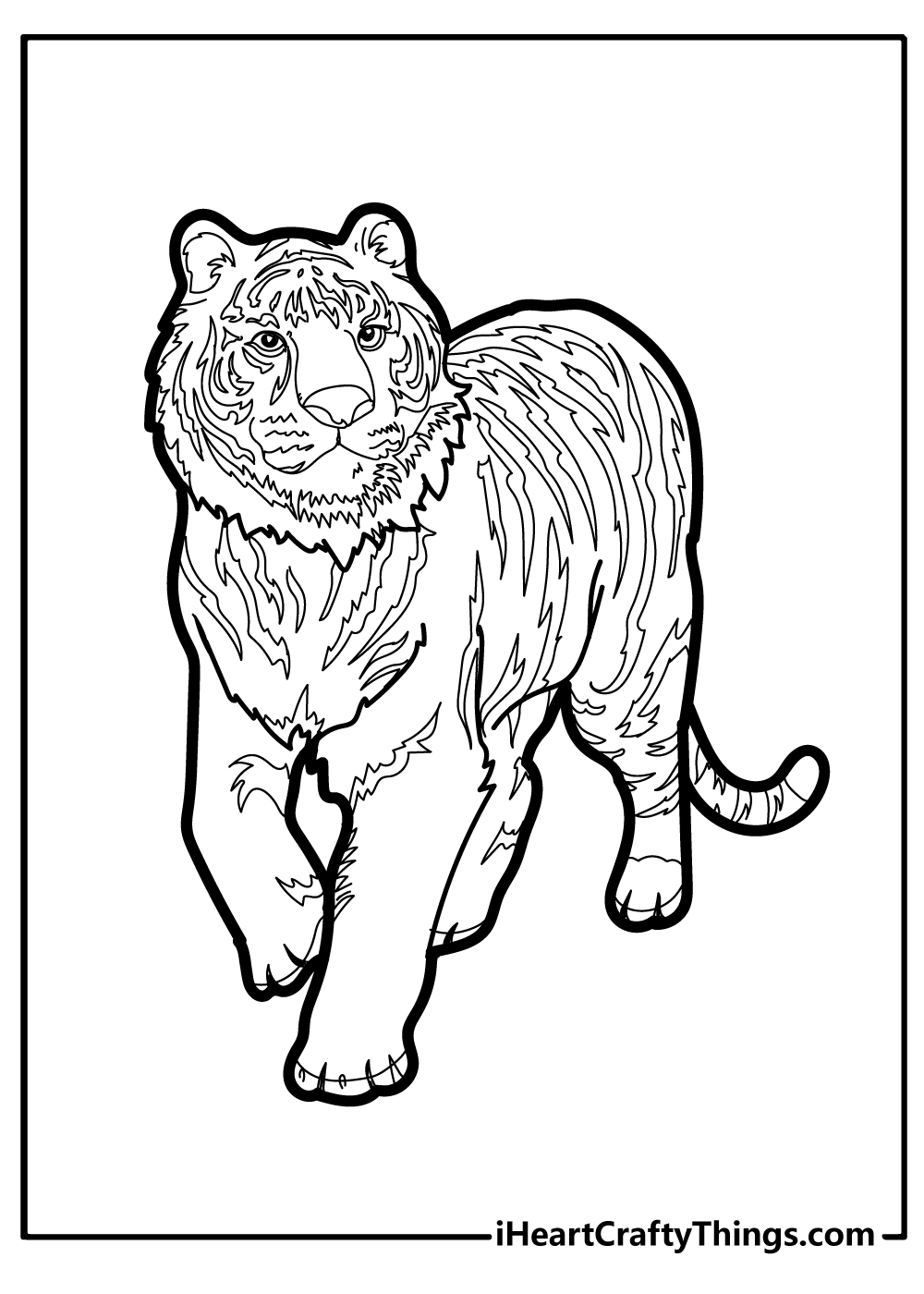 90+ Tiger Coloring Page Designs: Roaring Coloring Adventures 26