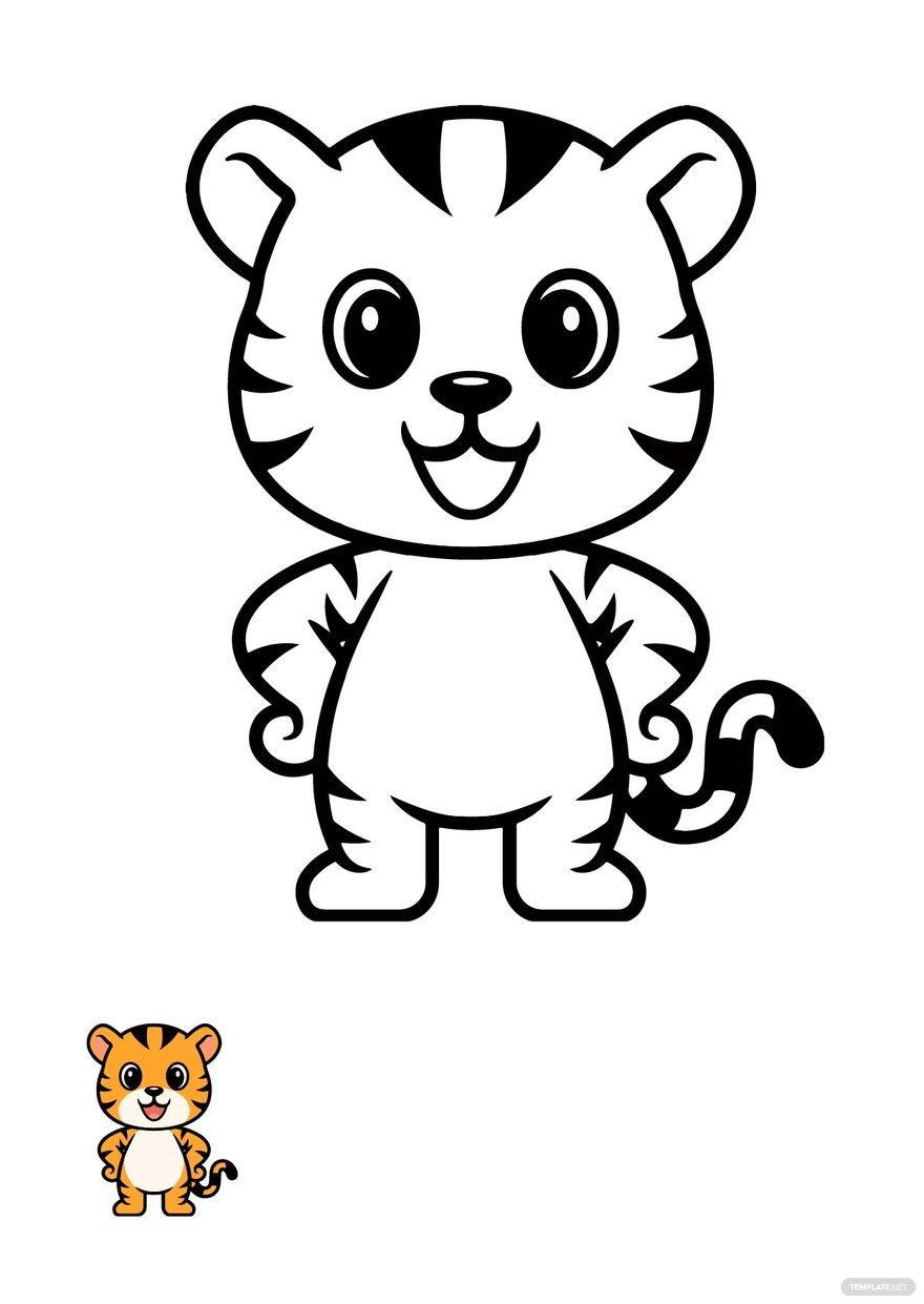 90+ Tiger Coloring Page Designs: Roaring Coloring Adventures 36