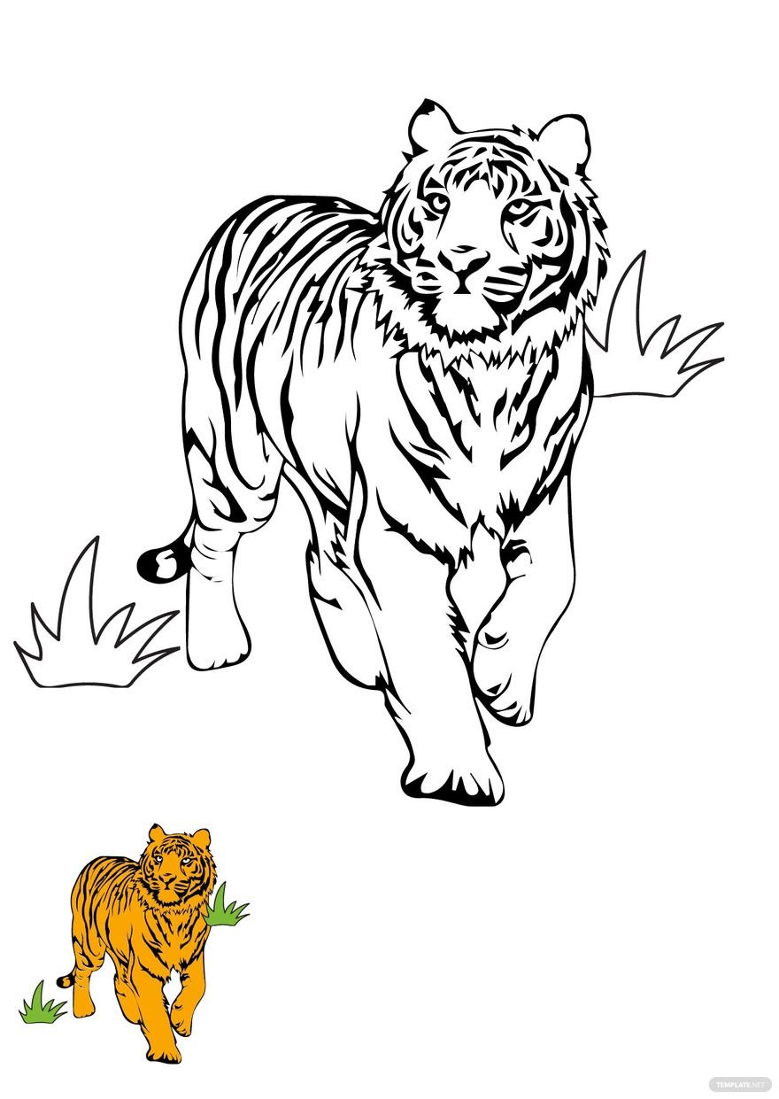 90+ Tiger Coloring Page Designs: Roaring Coloring Adventures 37