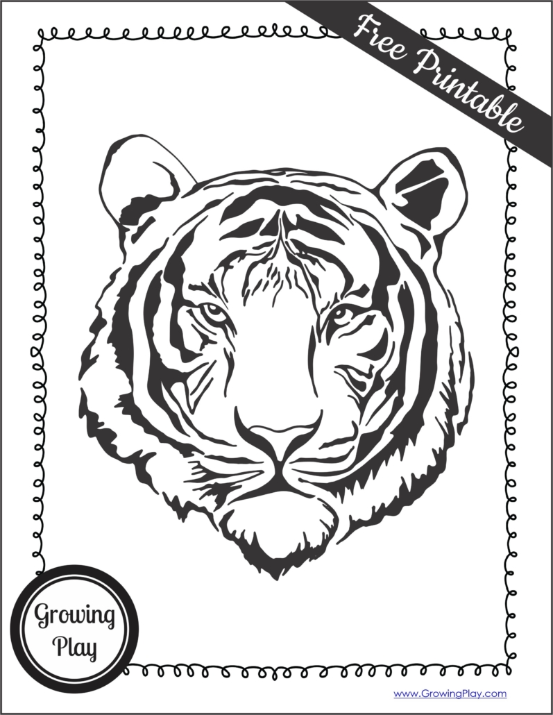 90+ Tiger Coloring Page Designs: Roaring Coloring Adventures 44