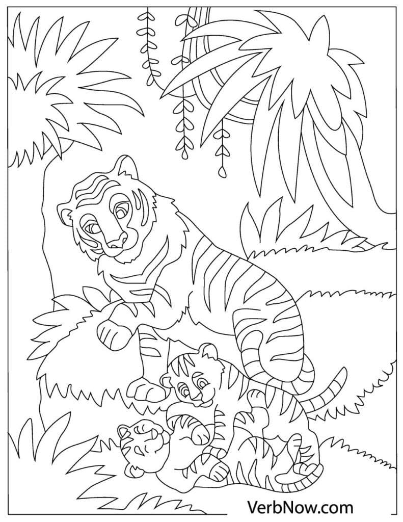 90+ Tiger Coloring Page Designs: Roaring Coloring Adventures 45