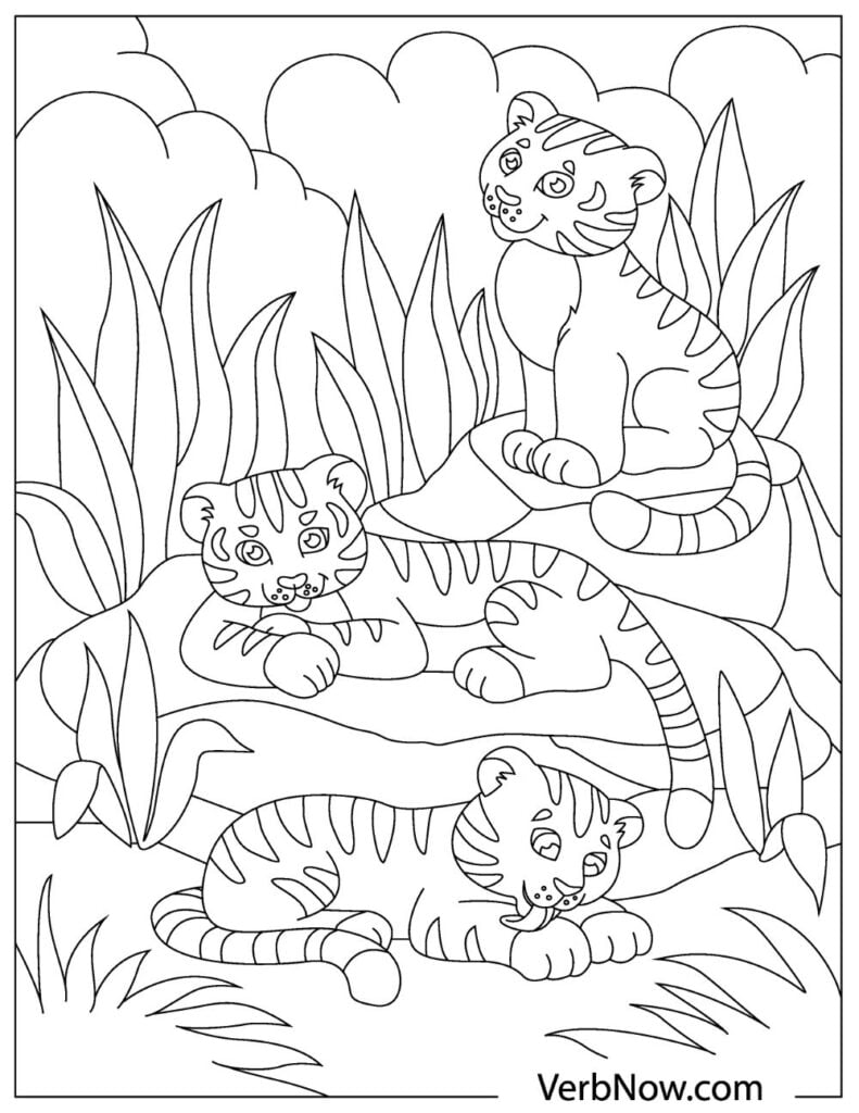 90+ Tiger Coloring Page Designs: Roaring Coloring Adventures 47