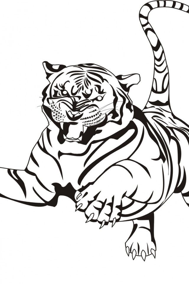 90+ Tiger Coloring Page Designs: Roaring Coloring Adventures 58