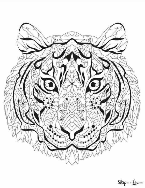 90+ Tiger Coloring Page Designs: Roaring Coloring Adventures 70