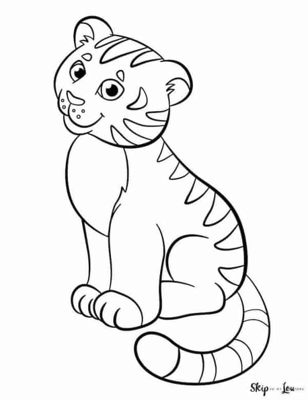 90+ Tiger Coloring Page Designs: Roaring Coloring Adventures 71