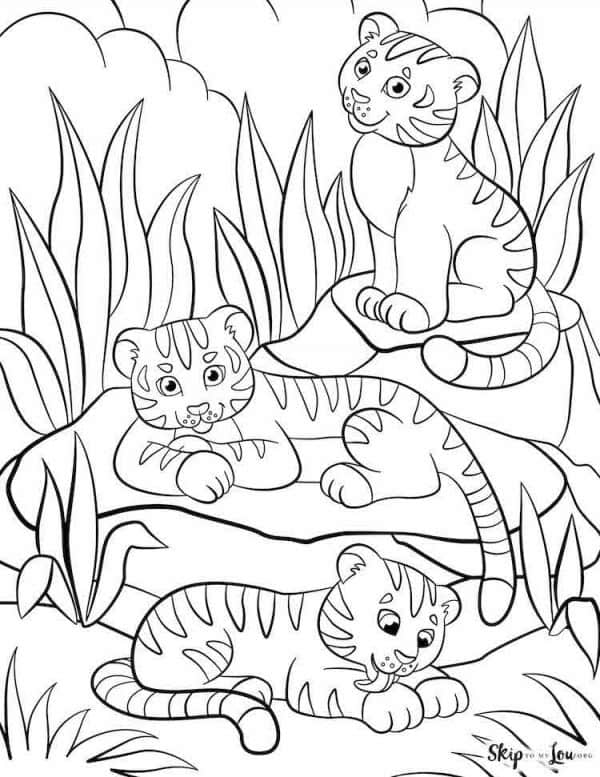 90+ Tiger Coloring Page Designs: Roaring Coloring Adventures 72