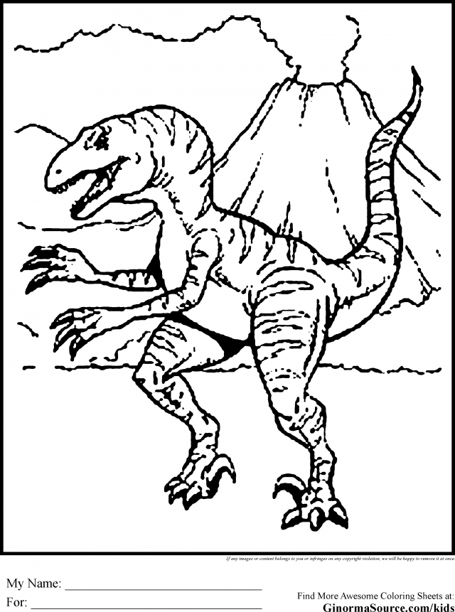 99+ T Rex Coloring Page 10