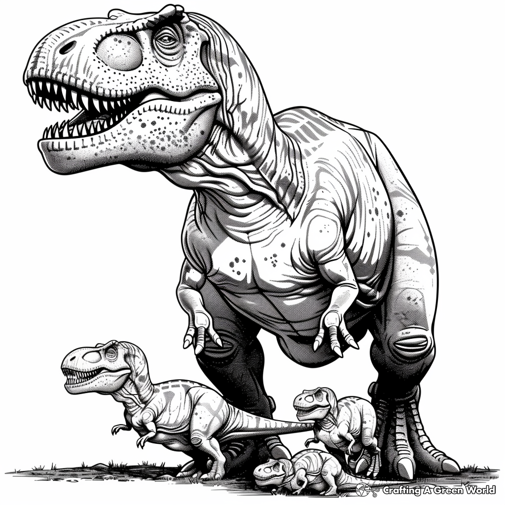 99+ T Rex Coloring Page 12