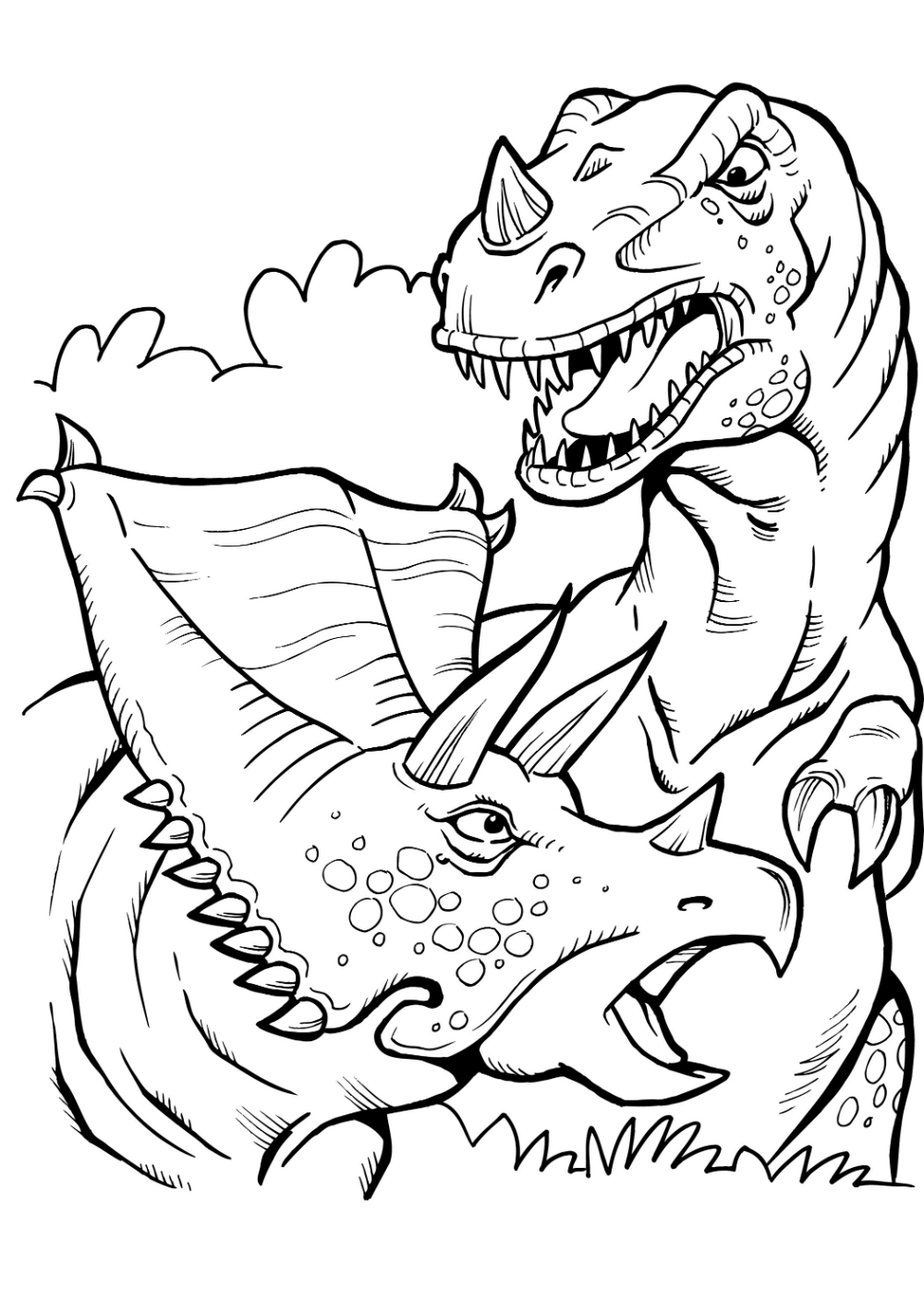 99+ T Rex Coloring Page 15