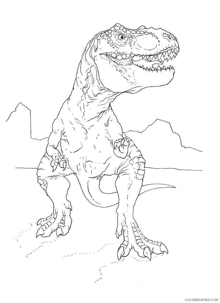 99+ T Rex Coloring Page 16