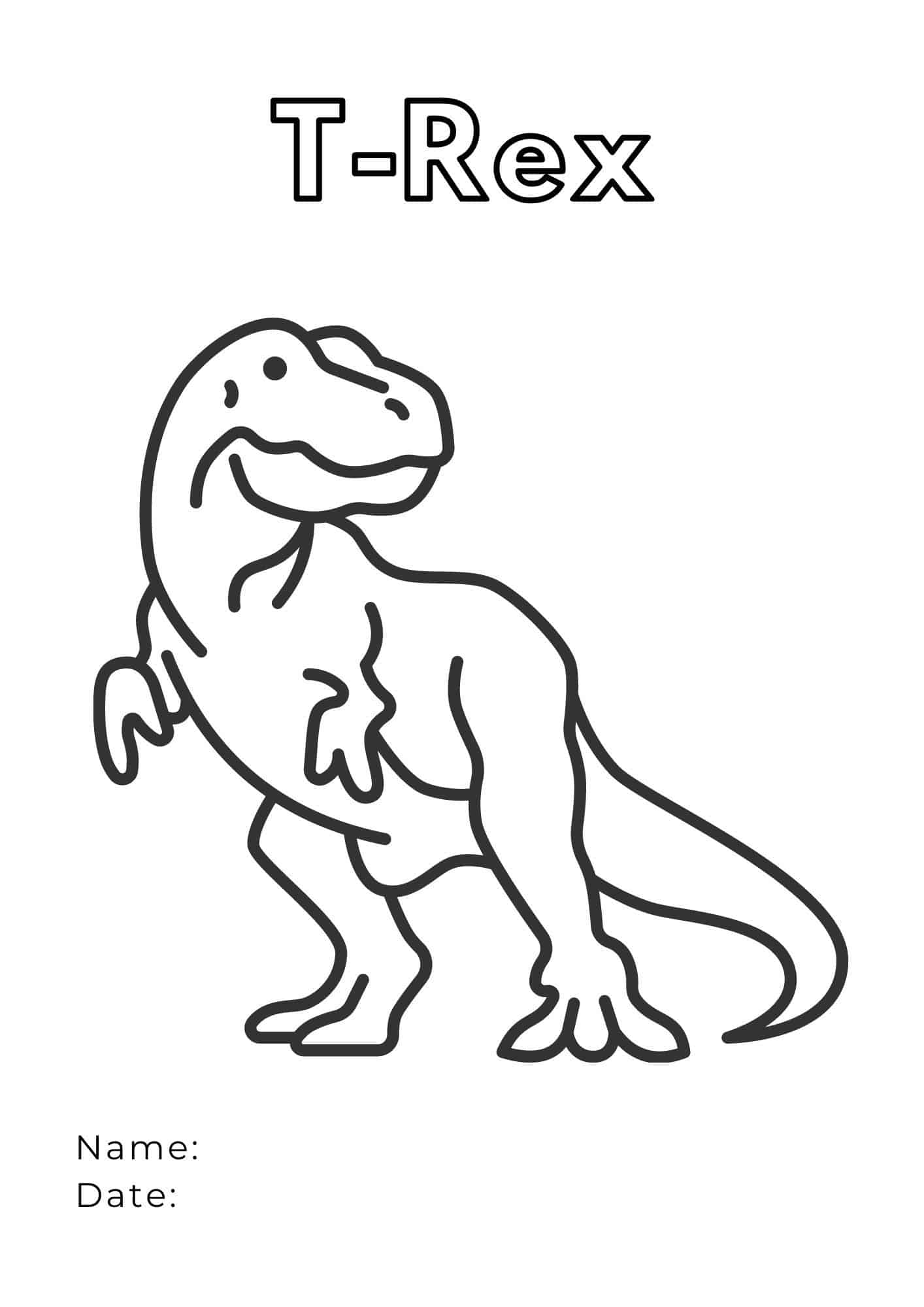 99+ T Rex Coloring Page 19