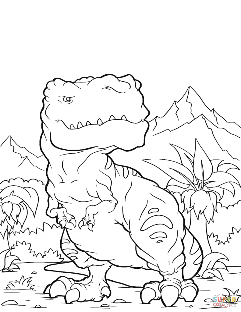 99+ T Rex Coloring Page 20