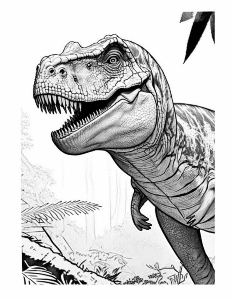 99+ T Rex Coloring Page 32