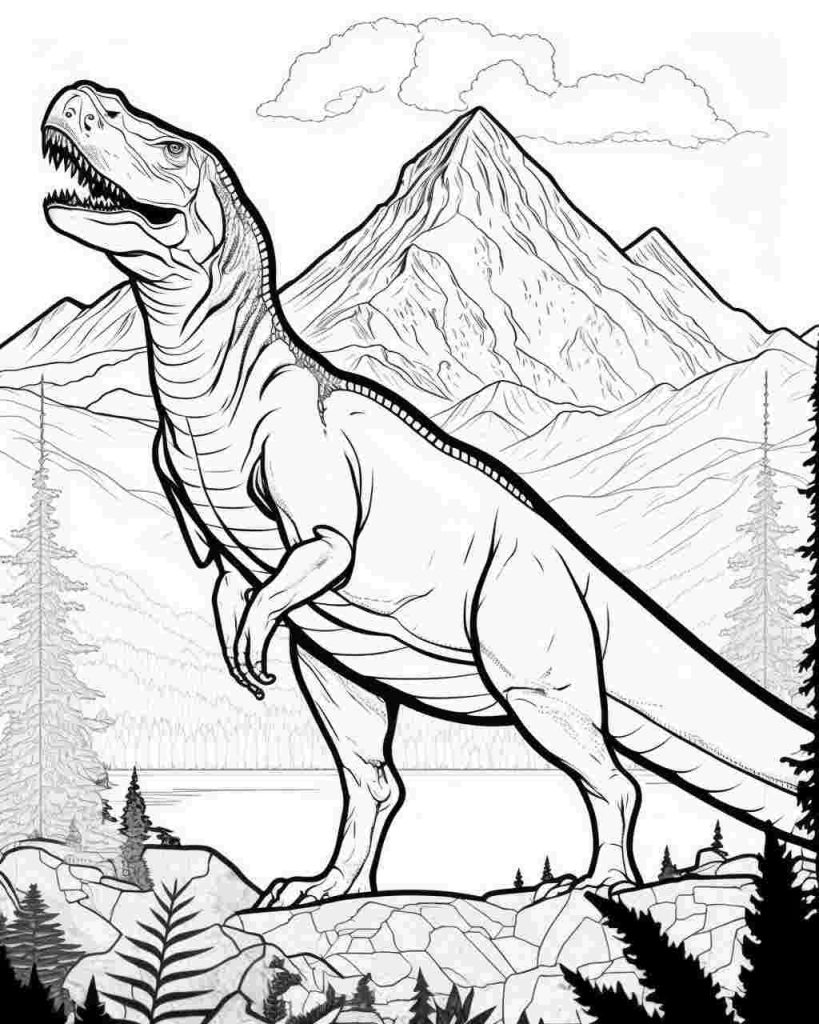 99+ T Rex Coloring Page 34