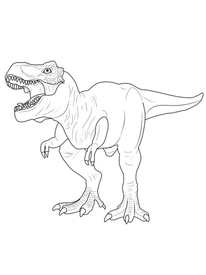 99+ T Rex Coloring Page 35