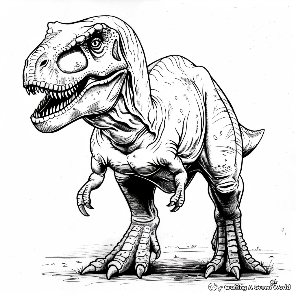 99+ T Rex Coloring Page 37