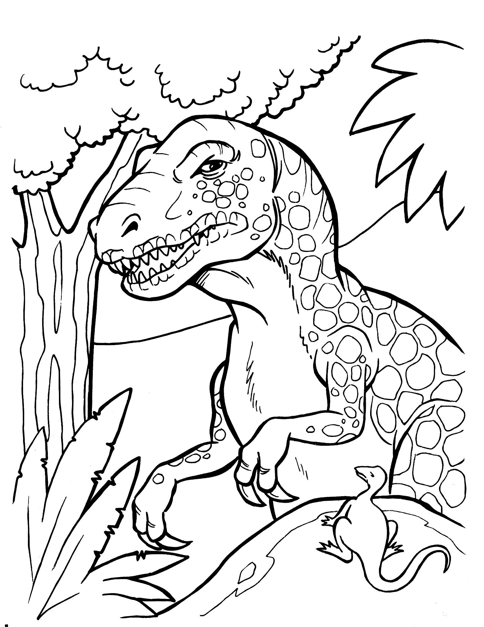 99+ T Rex Coloring Page 40