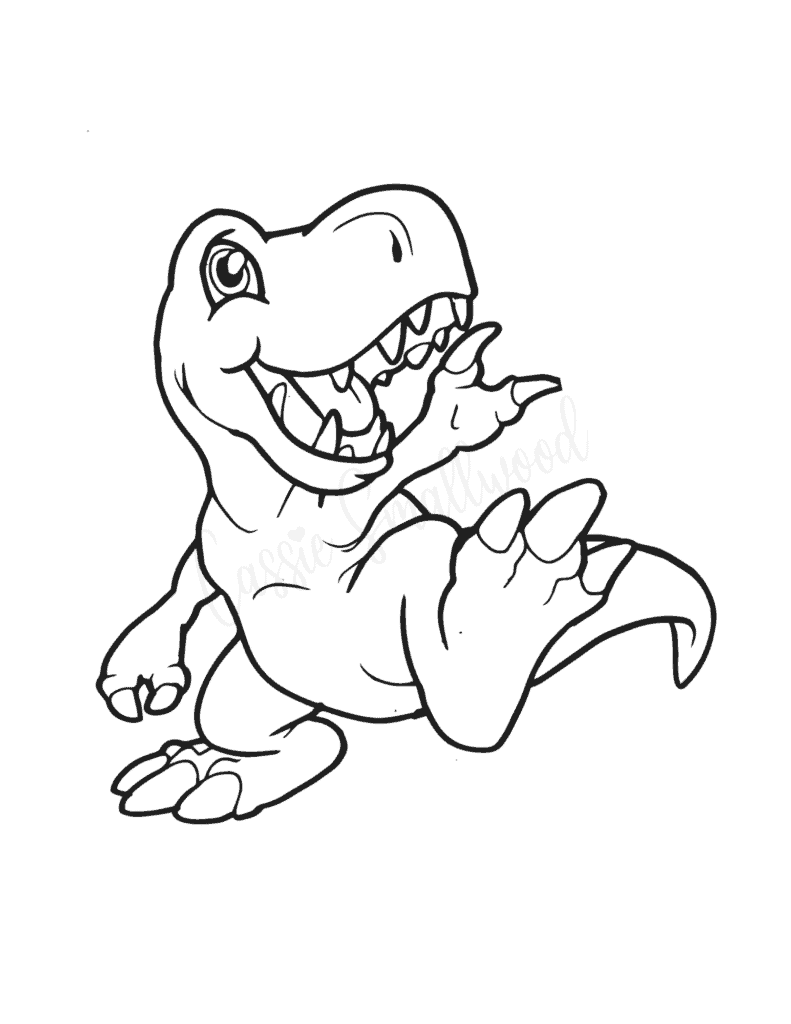 99+ T Rex Coloring Page 42