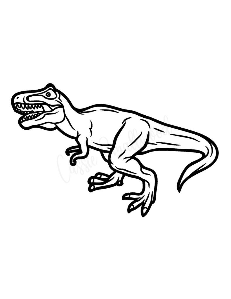 99+ T Rex Coloring Page 43