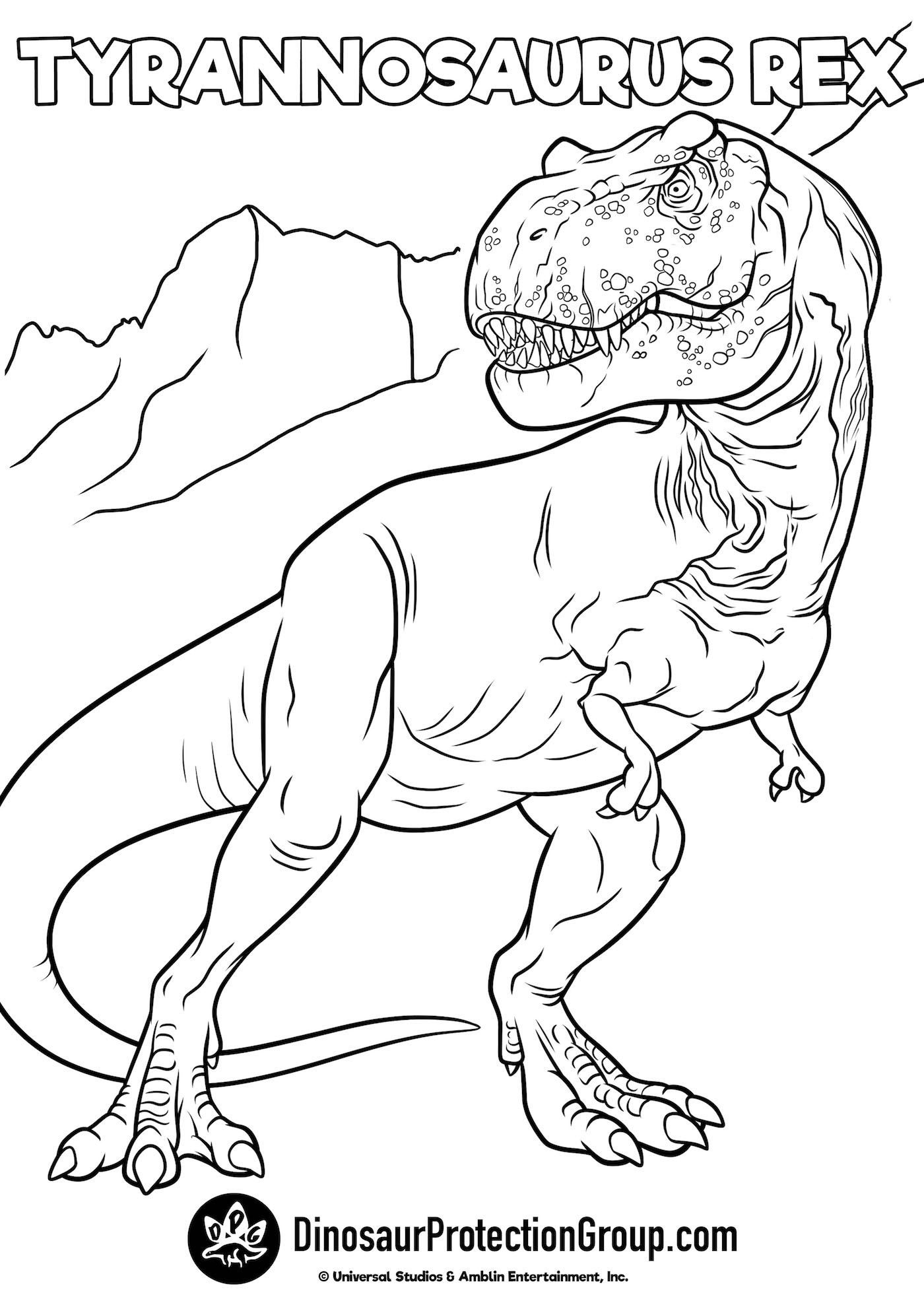 99+ T Rex Coloring Page 47