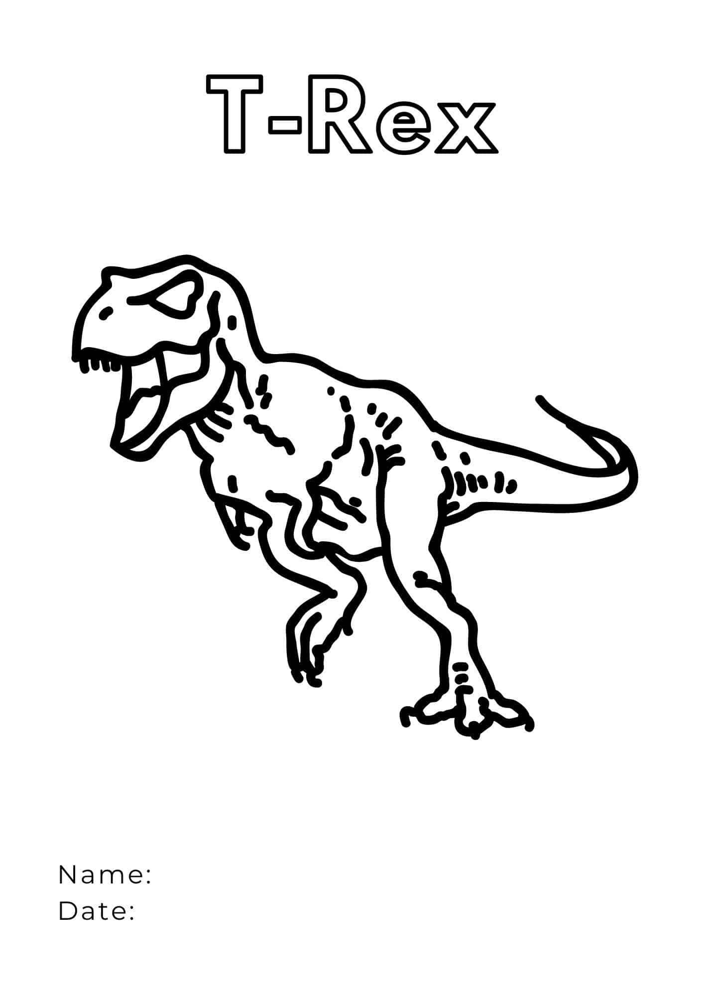 99+ T Rex Coloring Page 51