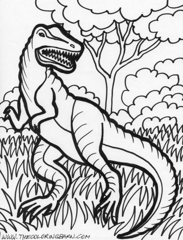 99+ T Rex Coloring Page 66