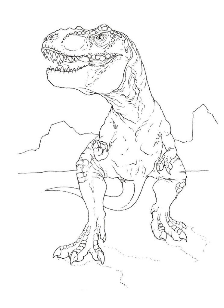 99+ T Rex Coloring Page 71