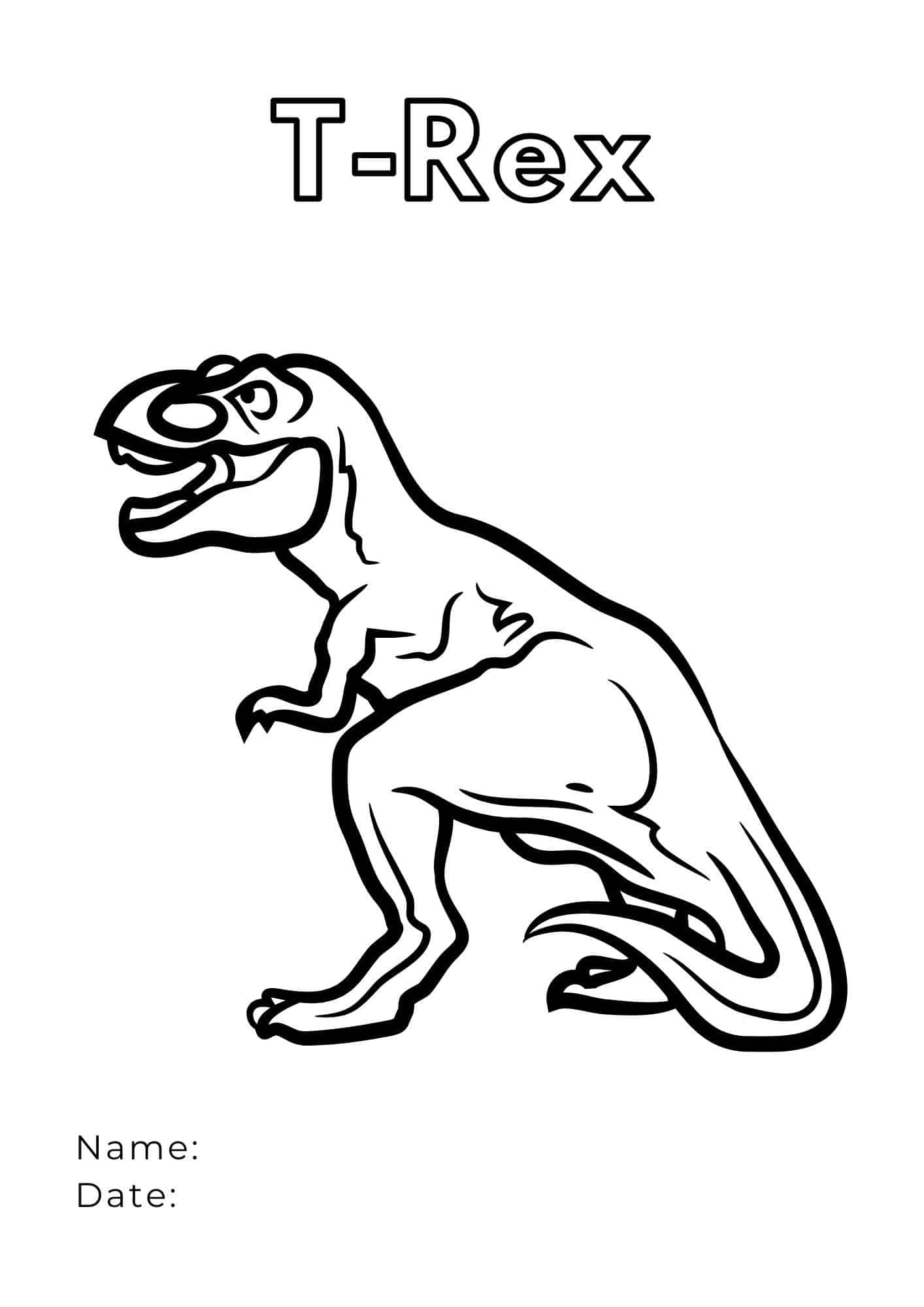 99+ T Rex Coloring Page 73