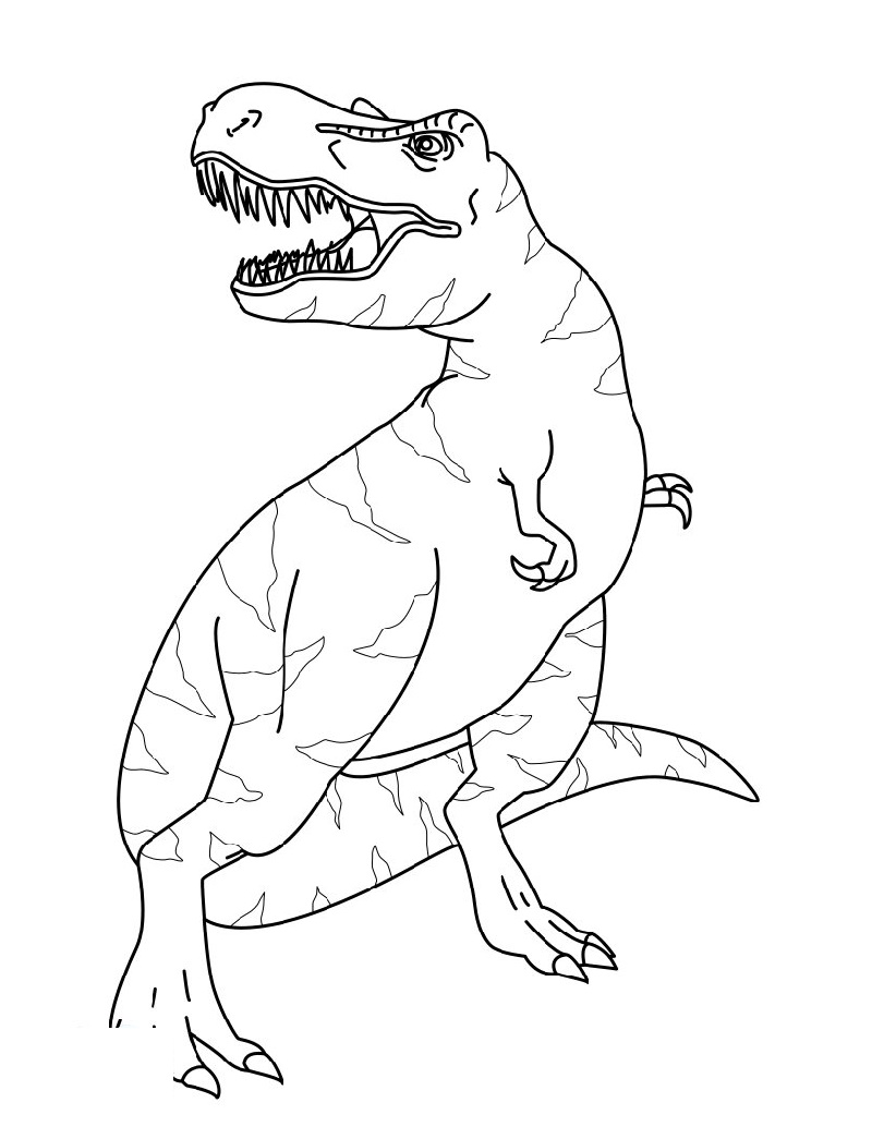 99+ T Rex Coloring Page 8