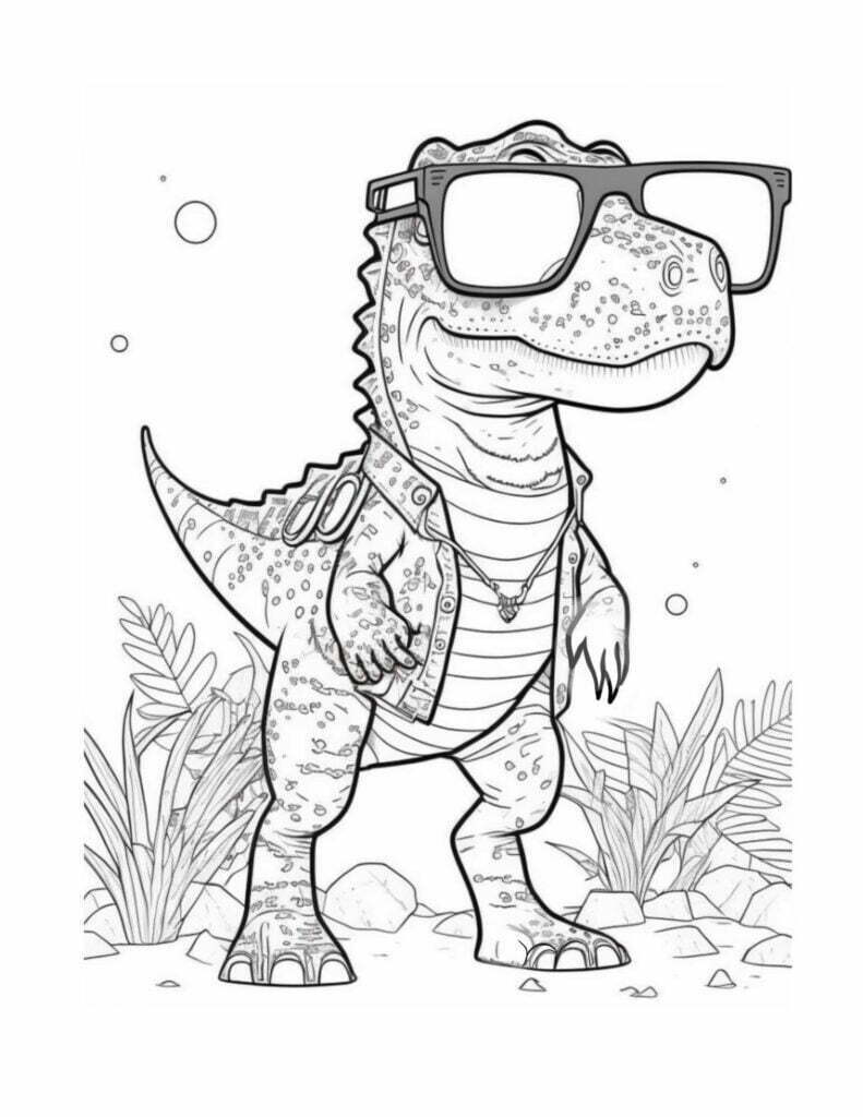 99+ T Rex Coloring Page 82