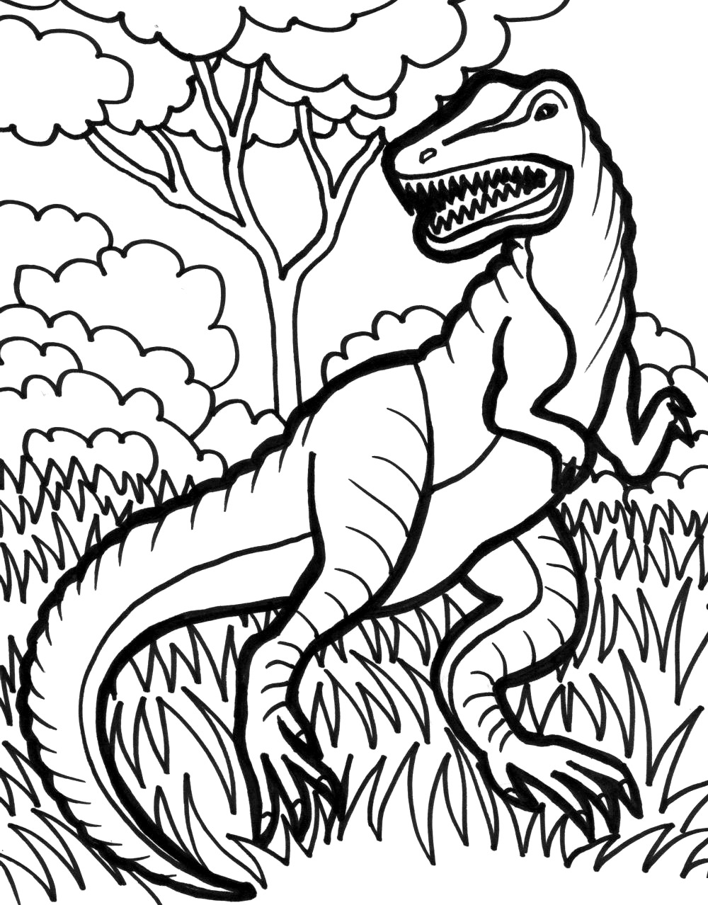 99+ T Rex Coloring Page 84