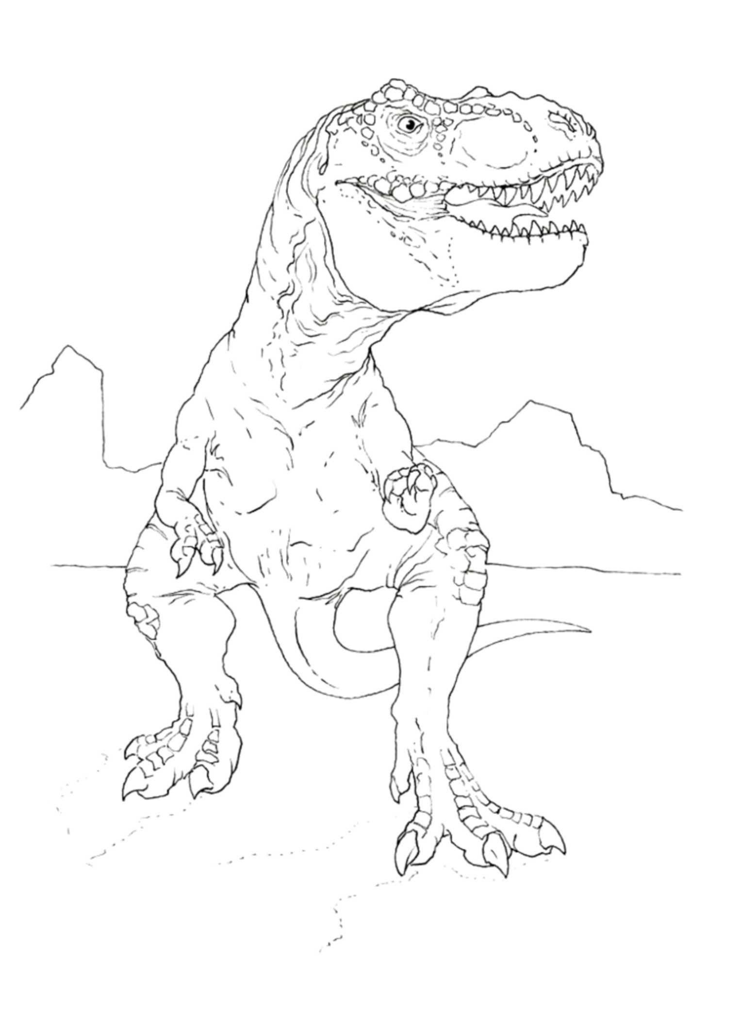 99+ T Rex Coloring Page 85