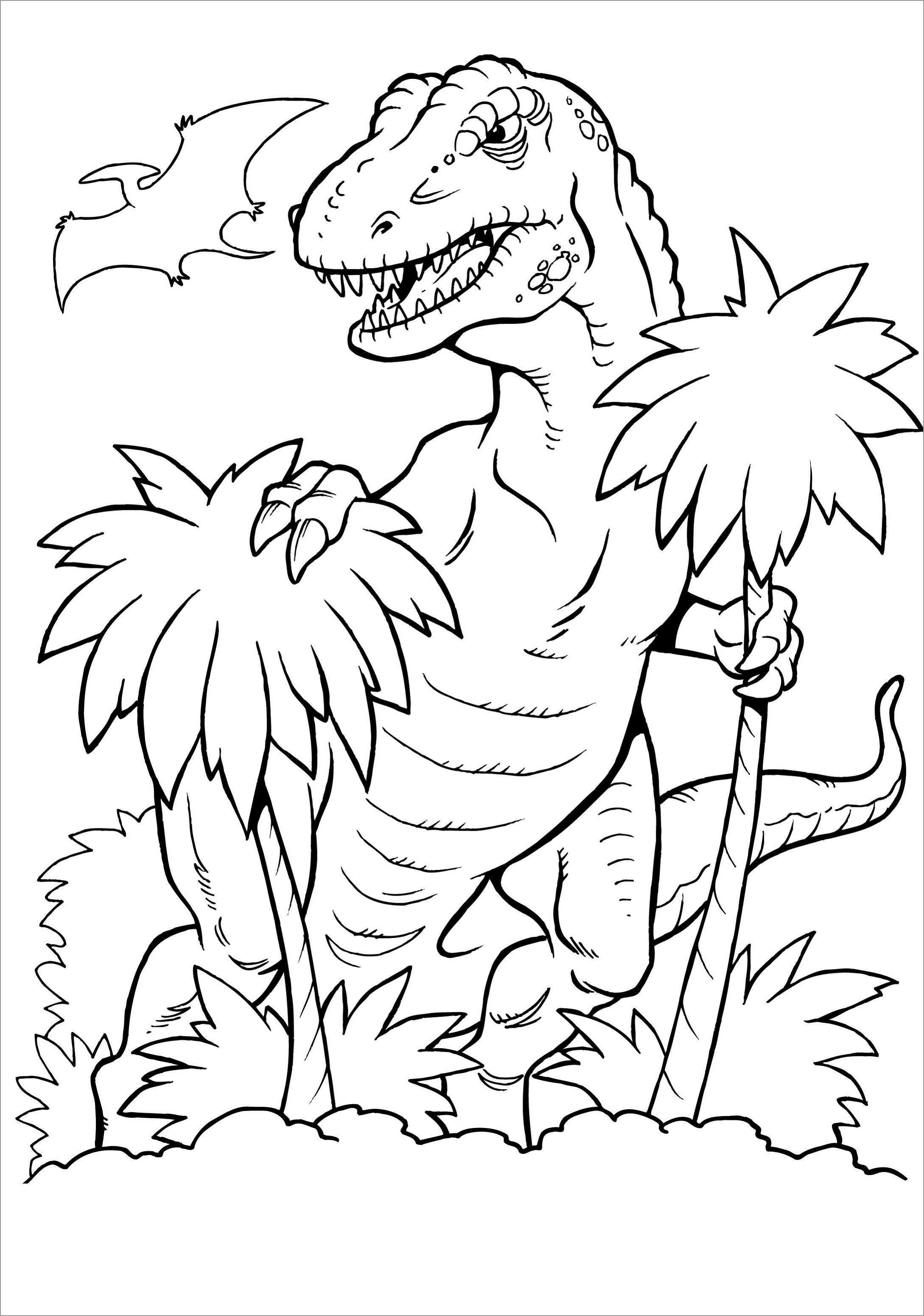 99+ T Rex Coloring Page 87