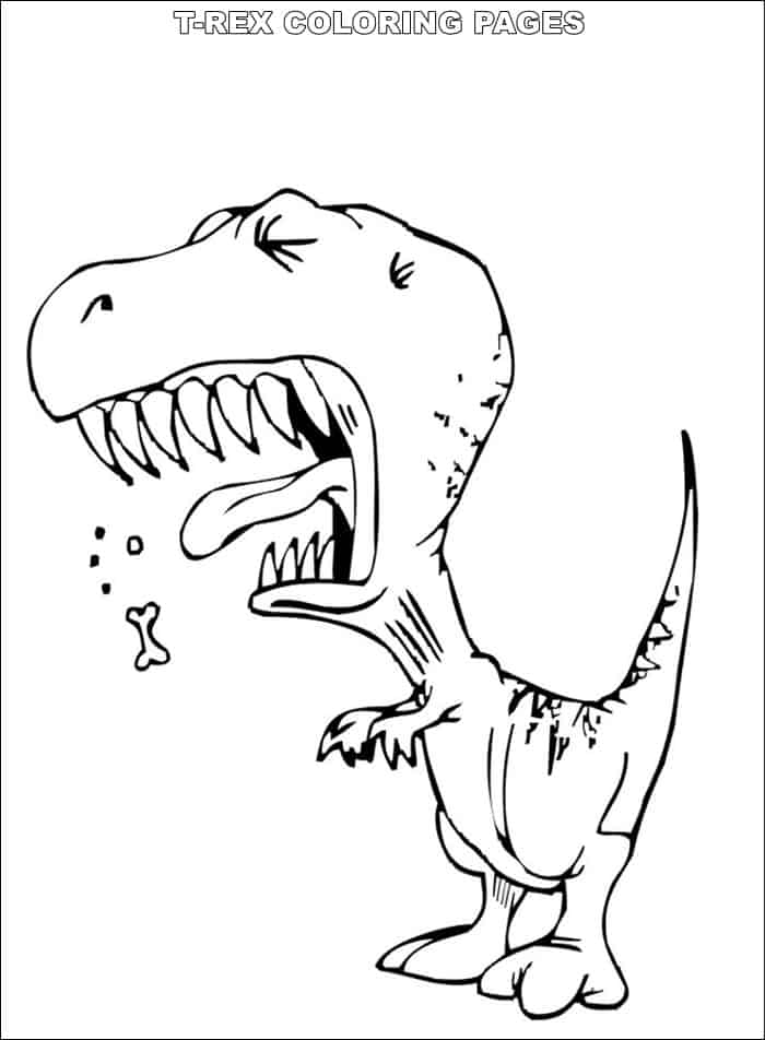 99+ T Rex Coloring Page 90