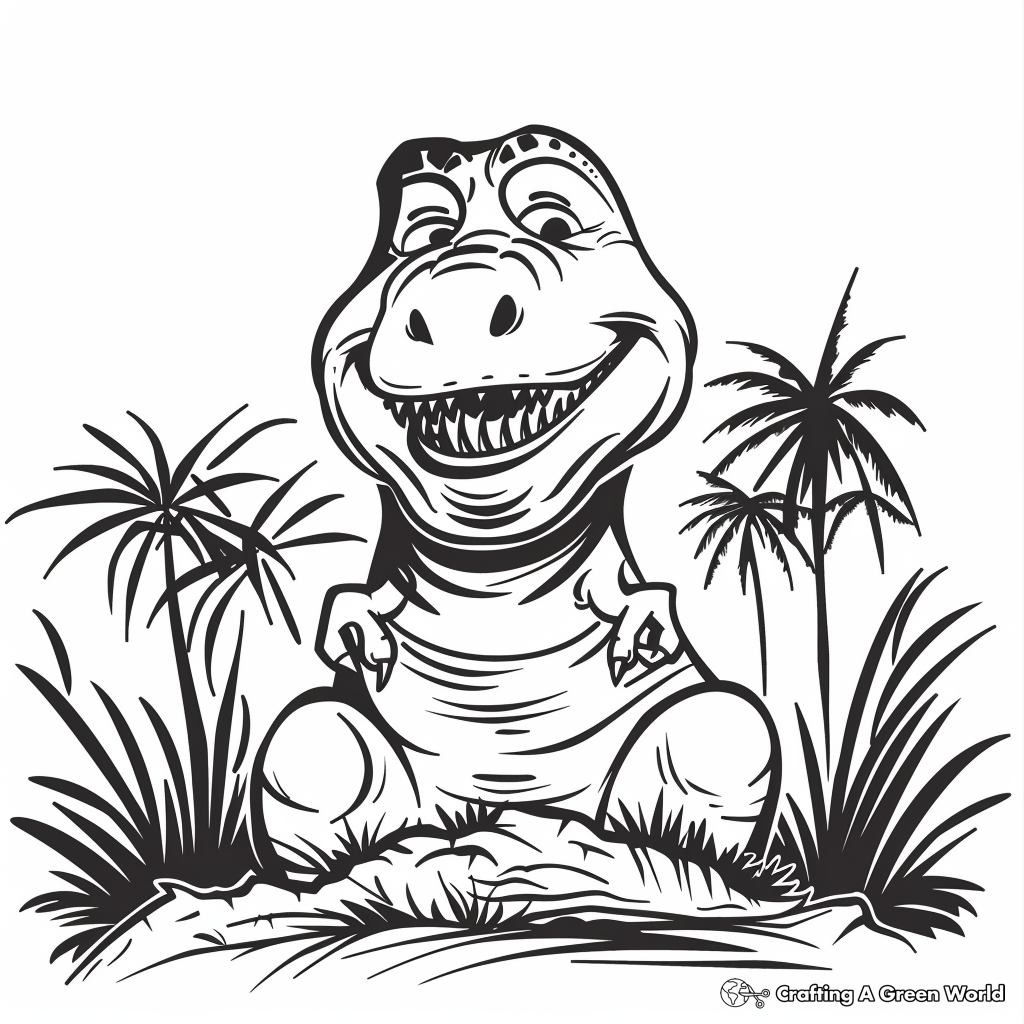 99+ T Rex Coloring Page 92