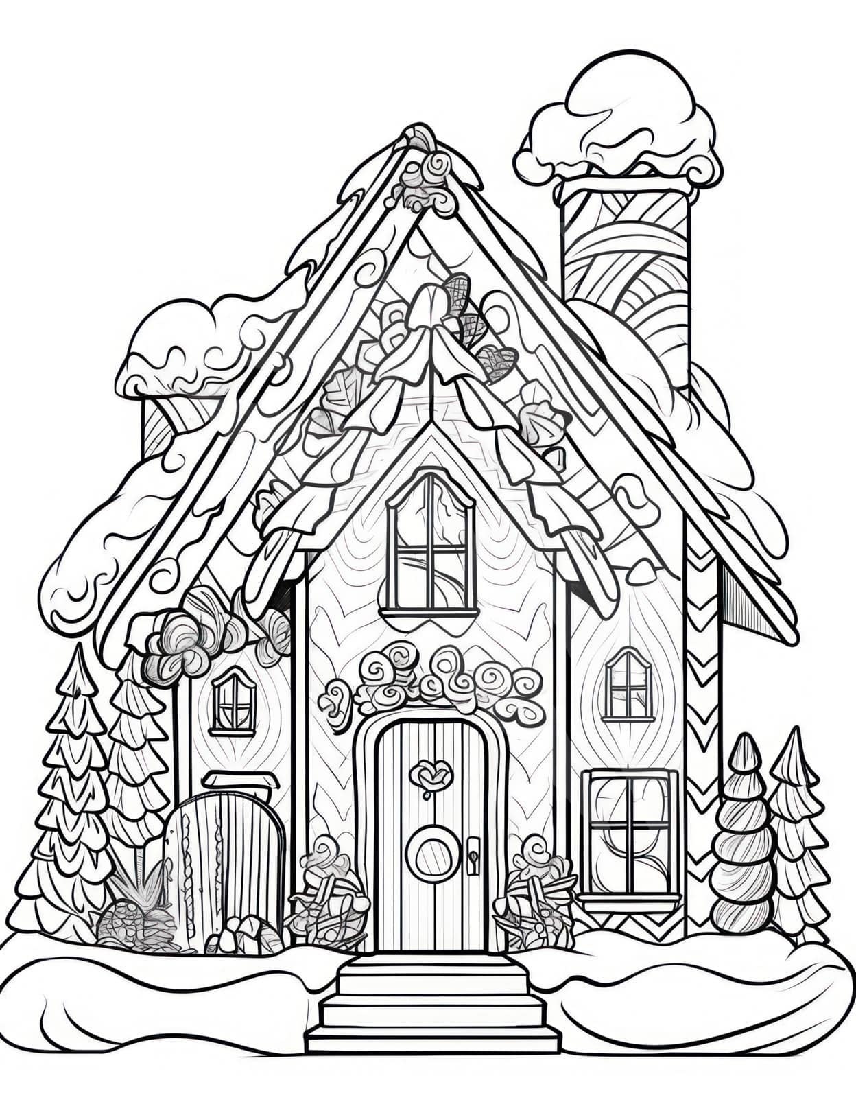 122+ Printable Easy House Coloring Pages Printable 11