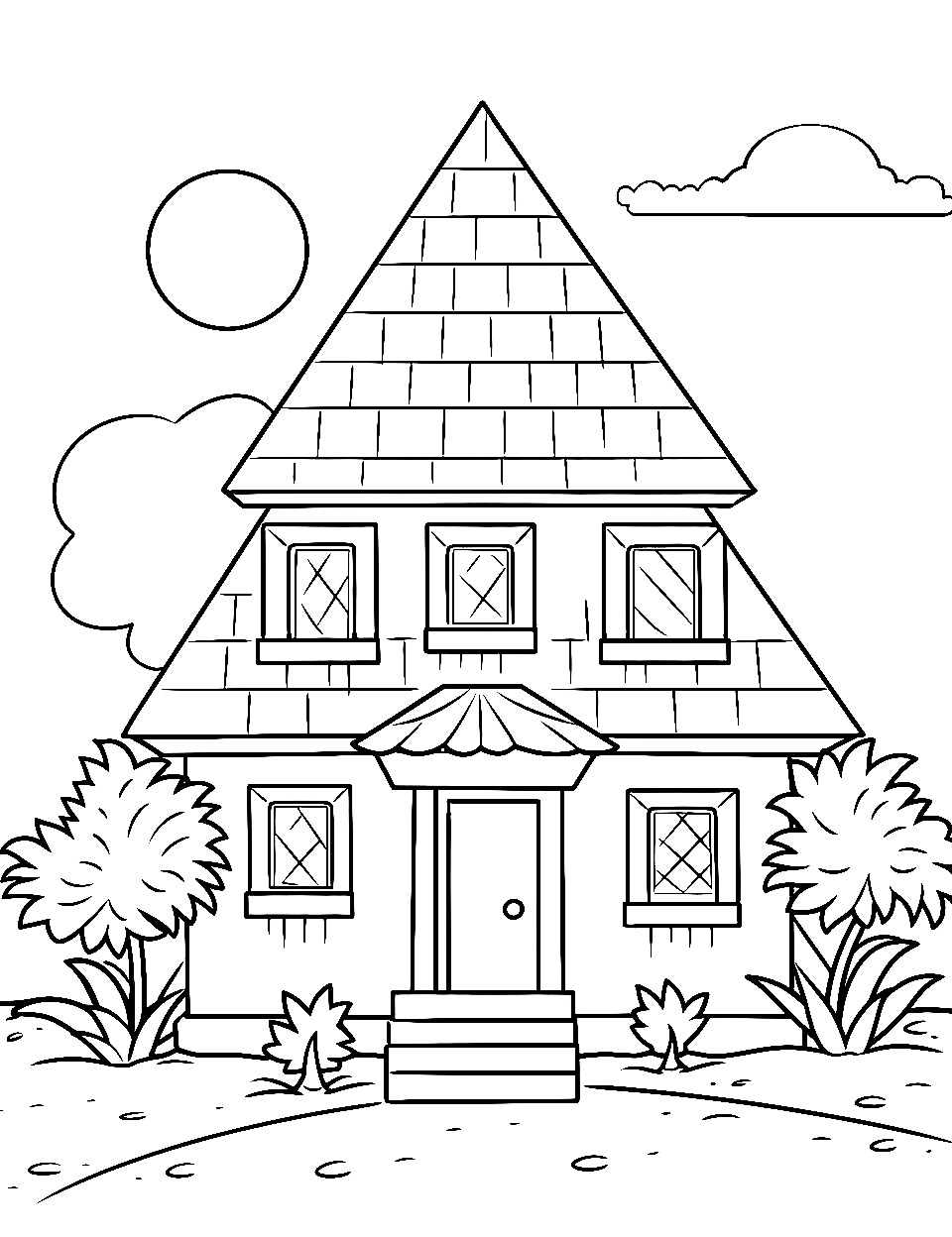 122+ Printable Easy House Coloring Pages Printable 110