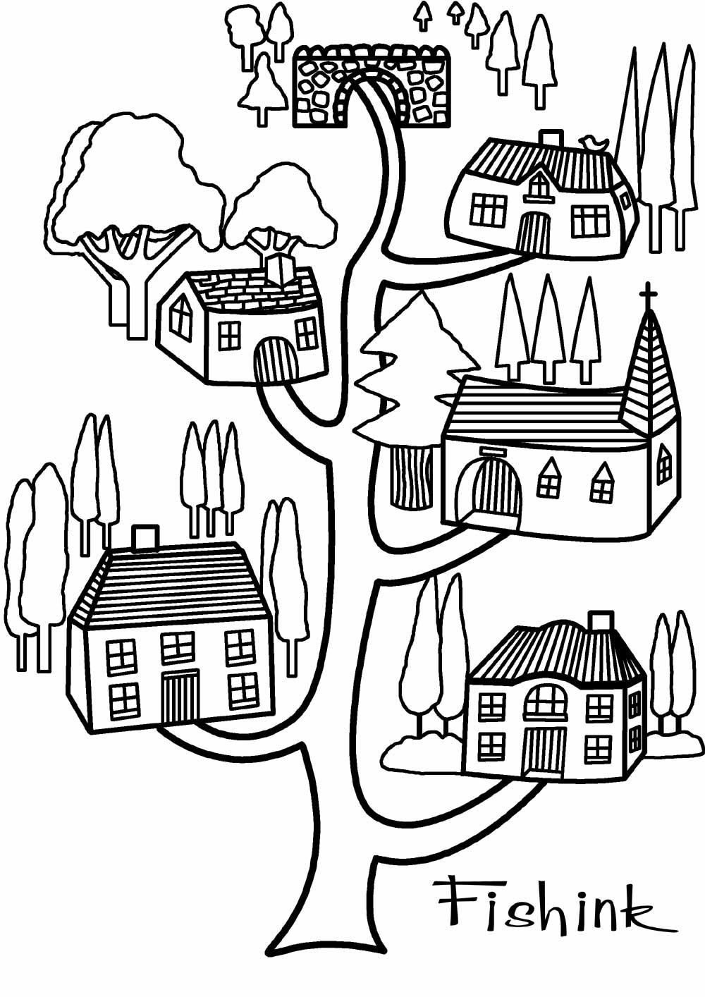 122+ Printable Easy House Coloring Pages Printable 112