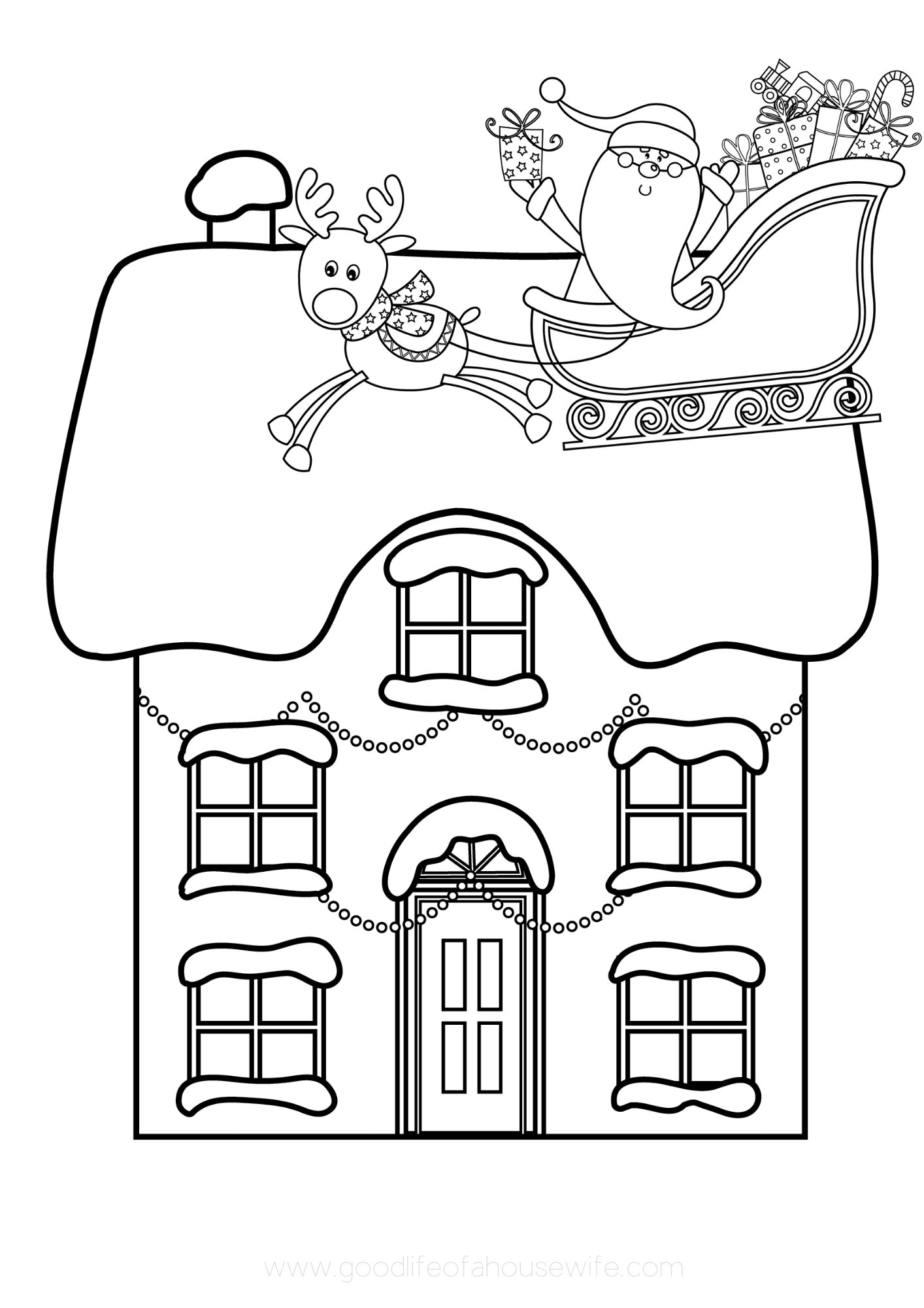 122+ Printable Easy House Coloring Pages Printable 4