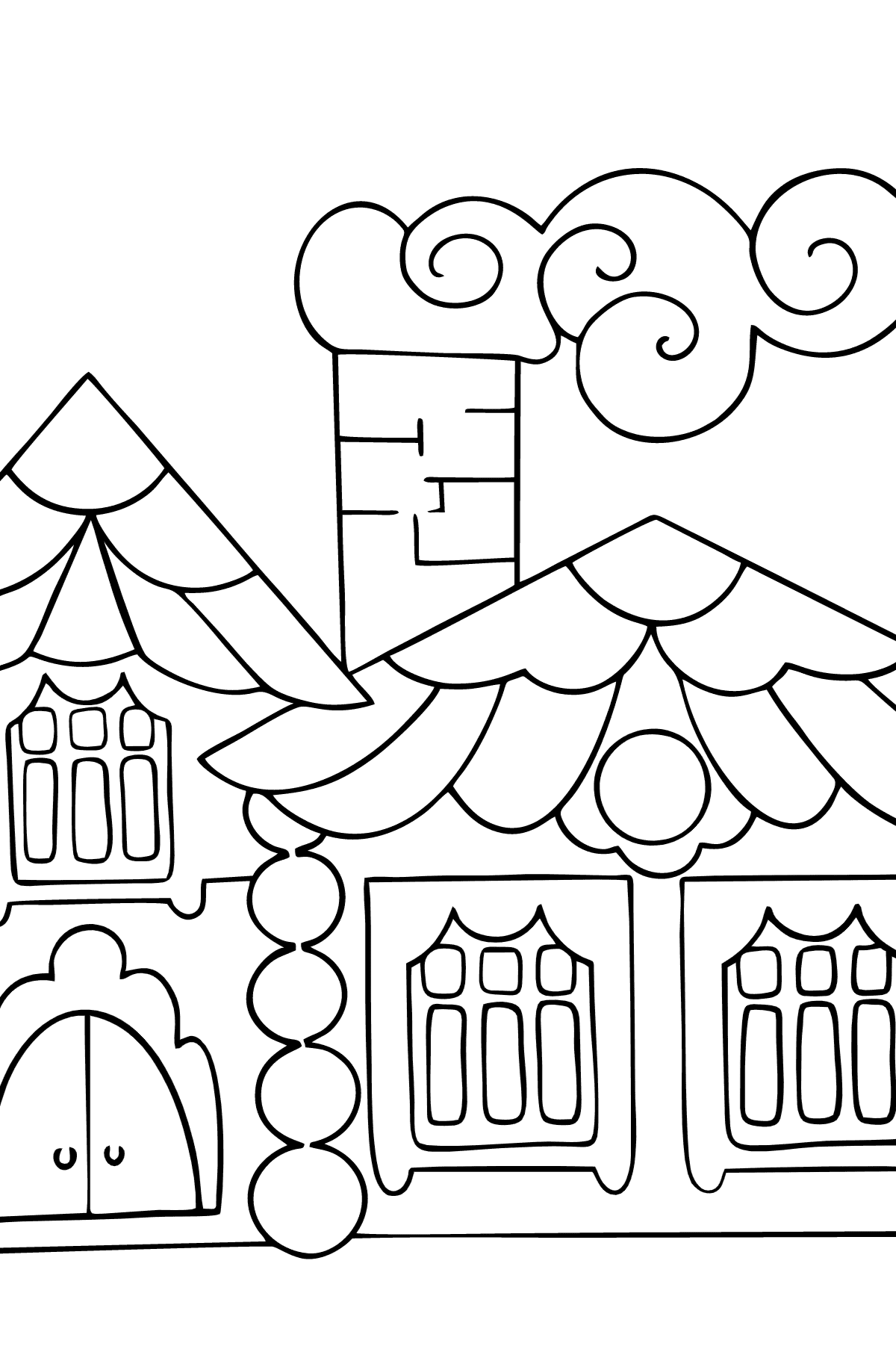 122+ Printable Easy House Coloring Pages Printable 54